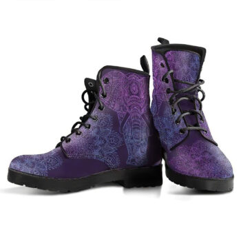 Purple Elephant Handcrafted Boots