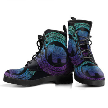 Purple Elephant Handcrafted Boots 1