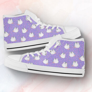 Purple Unicorn Shoes | Custom High Top Sneakers For Kids & Adults