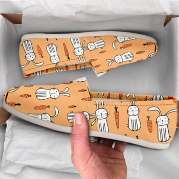 Carrot Rabbit Shoes | Custom Canvas Sneakers For Kids & Adults