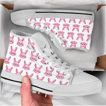 Pink Rabbit Shoes | Custom High Top Sneakers For Kids & Adults