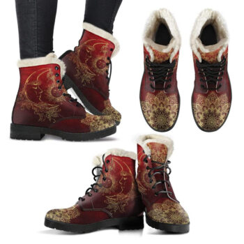 Red Sun And Moon Boots