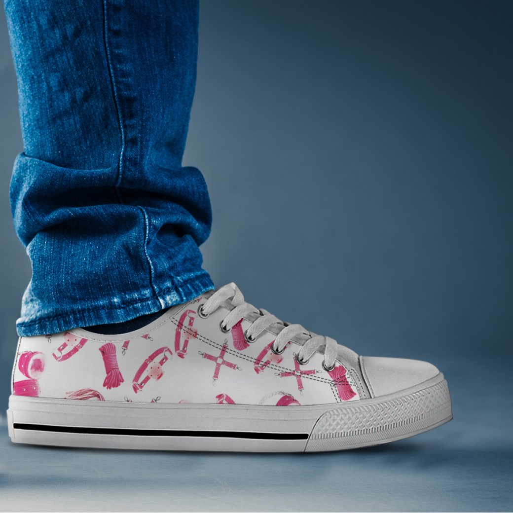 Pink Sex Toys Shoes | Custom Low Tops Sneakers For Kids & Adults