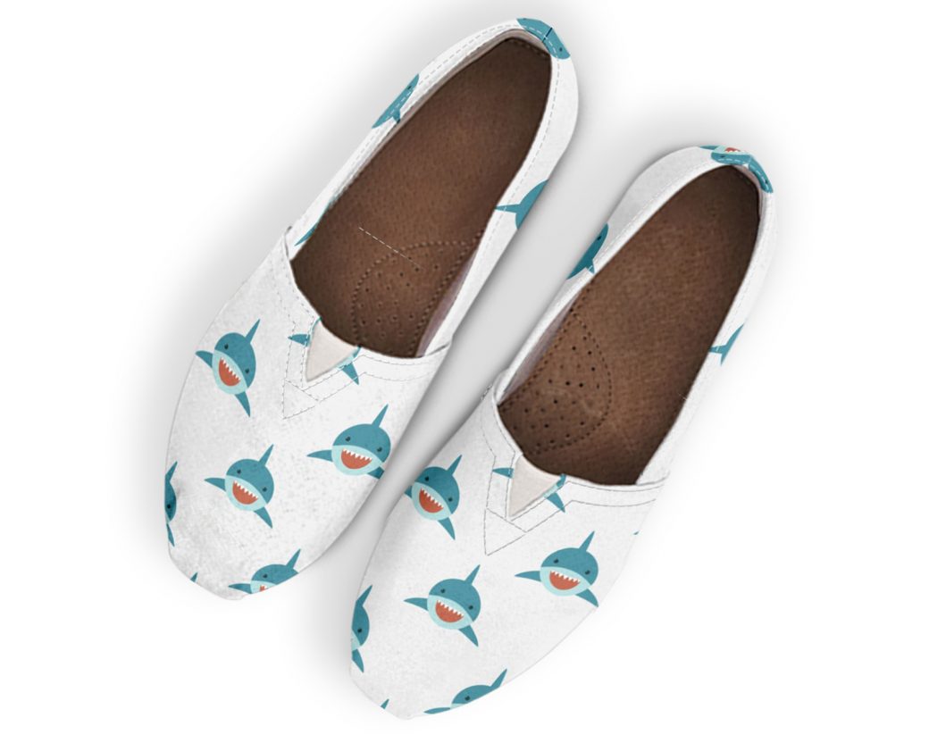 Womens Shark Shoes | Custom Canvas Sneakers For Kids & Adults