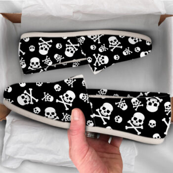 Crossbone Skull Shoes | Custom Canvas Sneakers For Kids & Adults