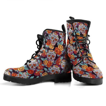 Skull Lovers Womens Leather Boots