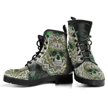 Skull Of Life Womens Leather Boots