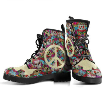Skull Peace V3 Handcrafted Boots