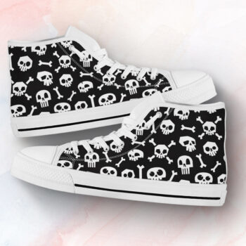 Skull & Bones Shoes | Custom High Top Sneakers For Kids & Adults