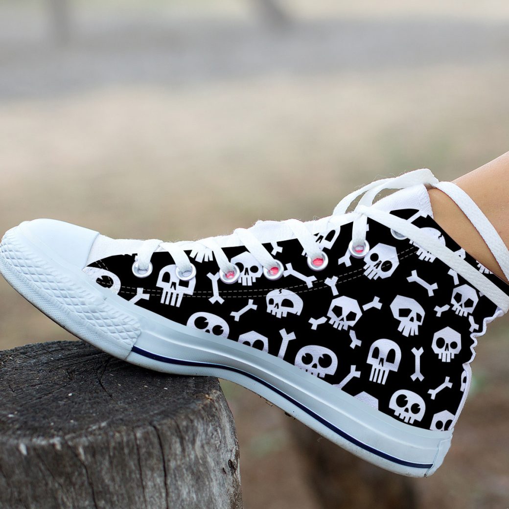 Skull & Bones Shoes | Custom High Top Sneakers For Kids & Adults