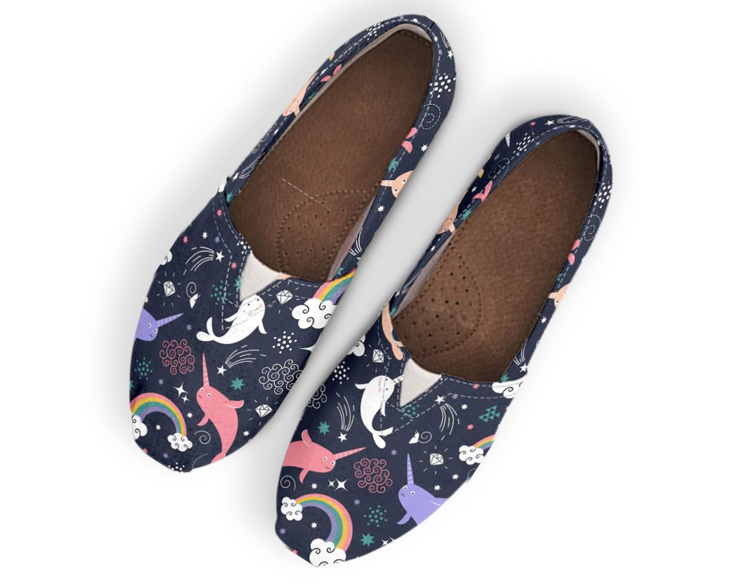 Star Narwhal Shoes | Custom Canvas Sneakers For Kids & Adults
