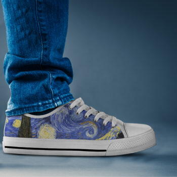 Starry Night Shoes | Custom Low Tops Sneakers For Kids & Adults