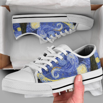 Starry Night Shoes | Custom Low Tops Sneakers For Kids & Adults
