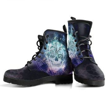 Steampunk Skull Handcrafted Boots