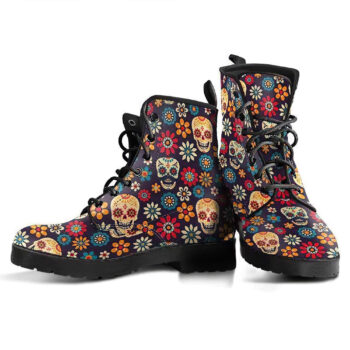 Sugar Skull 1 Handcrafted Boots