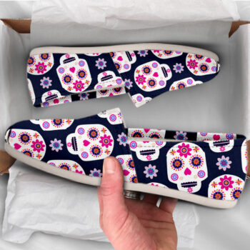 Womens Sugar Skull Shoes | Custom Canvas Sneakers For Kids & Adults