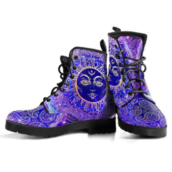 Sun Henna Flowers Handcrafted Boots V2