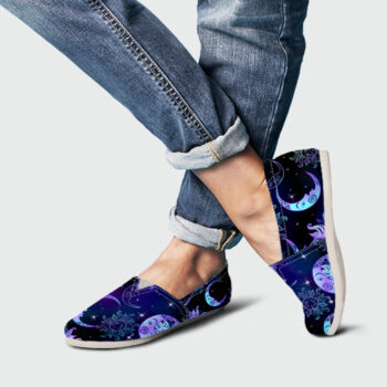Slip-On Moon Shoes | Custom Canvas Sneakers For Kids & Adults