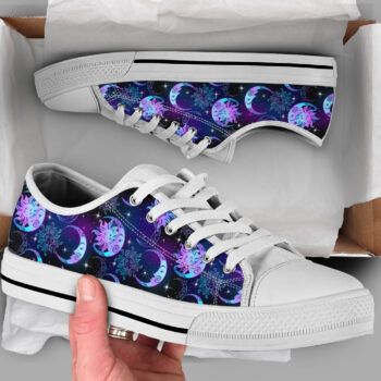 Moon Galaxy Shoes | Custom Low Tops Sneakers For Kids & Adults