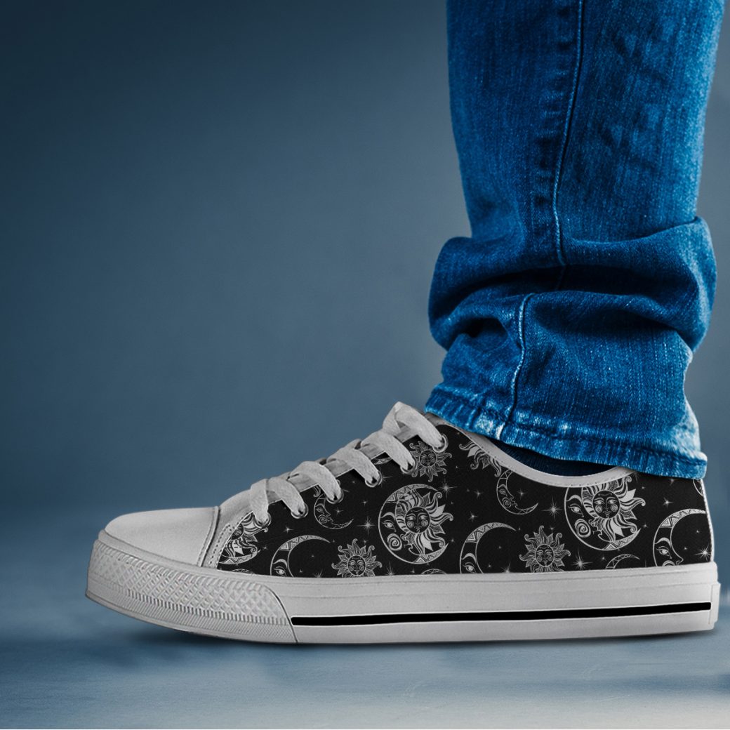 Dark Moon Shoes | Custom Low Tops Sneakers For Kids & Adults