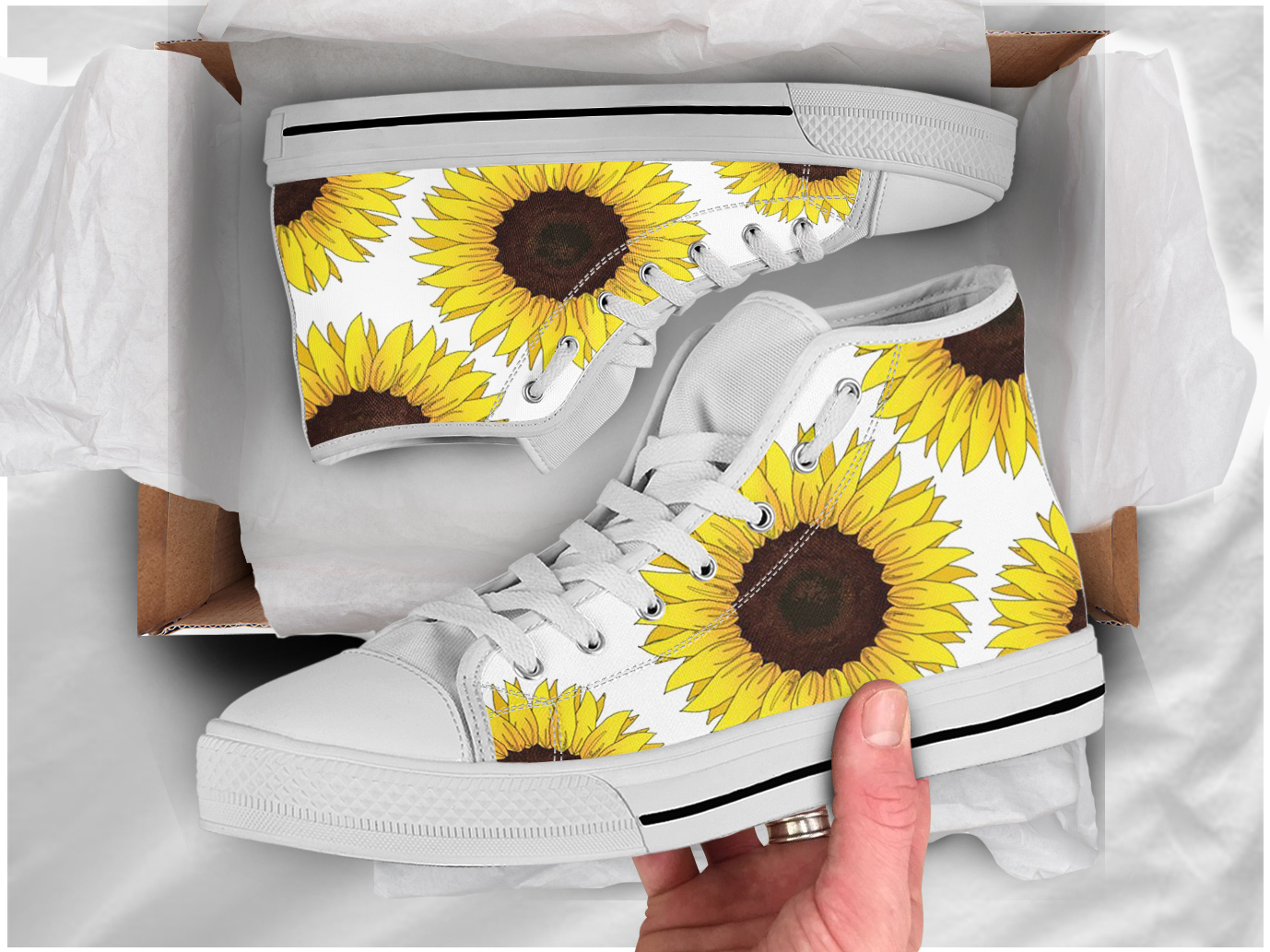 custom sunflower shoes