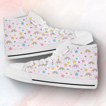 Rainbow Sweets Shoes | Custom High Top Sneakers For Kids & Adults