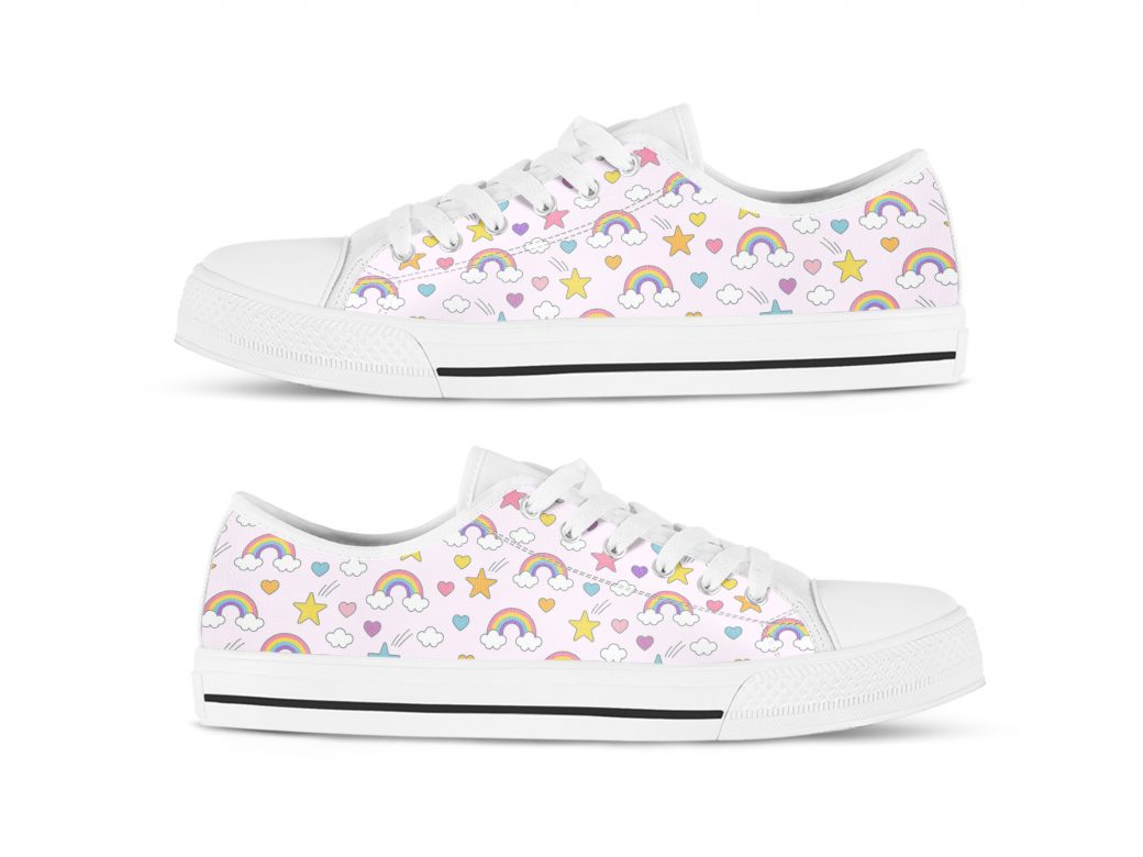 Sweets Rainbow Shoes | Custom Low Tops Sneakers For Kids & Adults