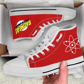 Big Bang Theory Shoes | Custom High Top Sneakers For Kids & Adults