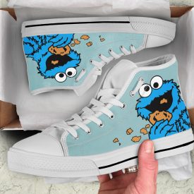 Cookie Monster Shoes | Custom High Top Sneakers For Kids & Adults