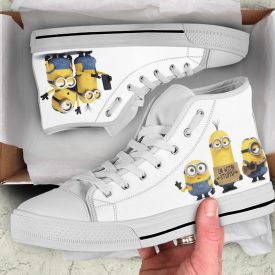 Despicable Me Minions Shoes | Custom High Top Sneakers For Kids & Adults