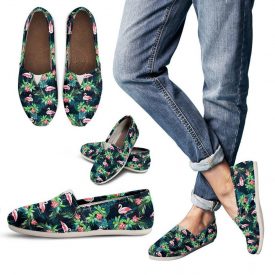 Casual Flamingo Shoes | Custom Canvas Sneakers For Kids & Adults