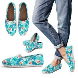 Blue Flamingo Shoes | Custom Canvas Sneakers For Kids & Adults