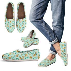 Super Cute Giraffe Shoes | Custom Canvas Sneakers For Kids & Adults