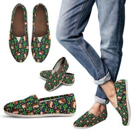 Cute Hedgehog Shoes | Custom Canvas Sneakers For Kids & Adults