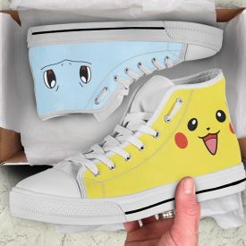 Minimalist Pokemon Shoes | Custom High Top Sneakers For Kids & Adults