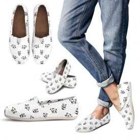 Baby Panda Shoes | Custom Canvas Sneakers For Kids & Adults
