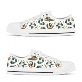 Adults Panda Shoes | Custom Low Tops Sneakers For Kids & Adults