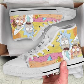 Rick and Morty Shoes | Custom High Top Sneakers For Kids & Adults