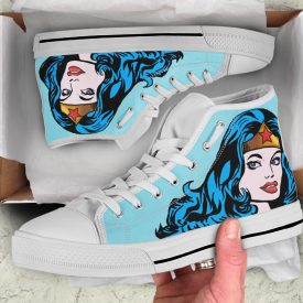 Wonder Woman Shoes | Custom High Top Sneakers For Kids & Adults