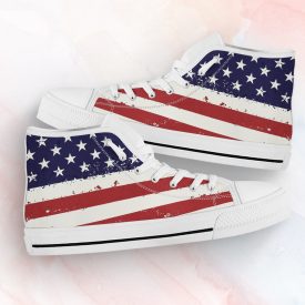 US American Flag Shoes | Custom High Top Sneakers For Kids & Adults