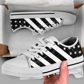 Black US Flag Shoes