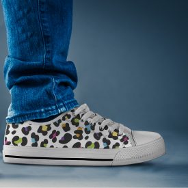 Unique Leopard Shoes | Custom Low Tops Sneakers For Kids & Adults