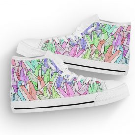 Harajuku Crystal Shoes | Custom High Top Sneakers For Kids & Adults