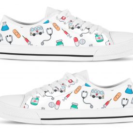 Cute Nursing Shoes | Custom Low Top Sneakers For Kids & Adults