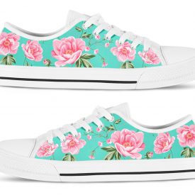 Vintage Rose Shoes | Custom Low Top Sneakers For Kids & Adults