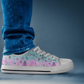 Pastel Goth Shoes | Custom Low Tops Sneakers For Kids & Adults
