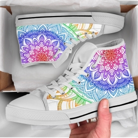 Rainbow Mandala Shoes