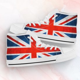 UK Flag Shoes | Custom High Top Sneakers For Kids & Adults