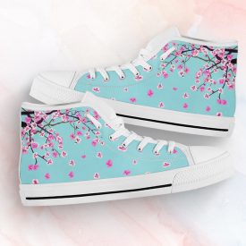 Sakura Flower Shoes | Custom High Top Sneakers For Kids & Adults