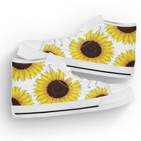 Unique Sunflower Shoes | Custom High Top Sneakers For Kids & Adults